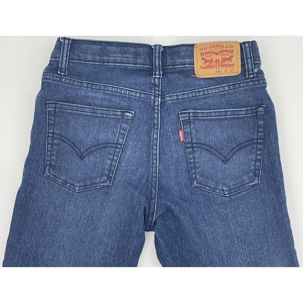 Boys Levi’s 511 Slim Jeans Size 14 Regular 27x27 Medium Wash - Picture 13 of 16